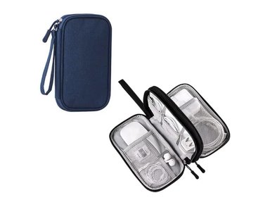 NECESER COOL BAGS CB-NECESERS AZUL CABLES PORTATIL VIAJE
