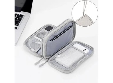 NECESER COOL BAGS CB-NECESERS GRIS CABLES PORTATIL VIAJE - 2