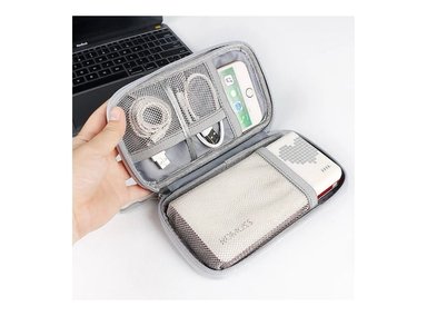 NECESER COOL BAGS CB-NECESERS GRIS CABLES PORTATIL VIAJE - 4
