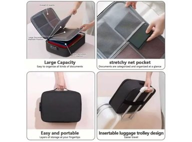 ORGANIZADOR PARA DOCUMENTOS NEGRO COOL BAGS - 3