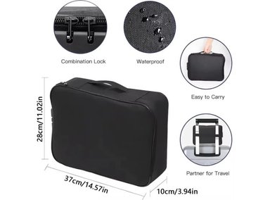 ORGANIZADOR PARA DOCUMENTOS NEGRO COOL BAGS - 4