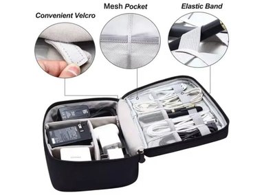 ORGANIZADOR COOL BAGS CB- NECESERES NEGRO DIGITAL IMPERMEABLE ALTA CAPACIDAD - 3