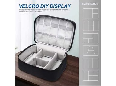 ORGANIZADOR COOL BAGS CB- NECESERES NEGRO DIGITAL IMPERMEABLE ALTA CAPACIDAD - 4