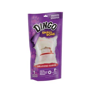 SNACK PARA PERROS DINGO HUESO DE POLLO PEQUEÑO X1 UND