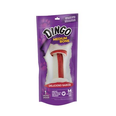 SNACK PARA PERROS DINGO HUESO DE POLLO MEDIANO X1 UND
