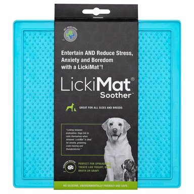 COMEDERO PERRO LICKIMAT SOOTHER TURQUOISE DOG LICKIMAT