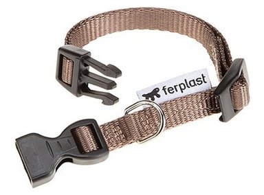 FERPLAST  COLLAR BROWN NYLON PARA PERRO AJUSTABLE C15/44