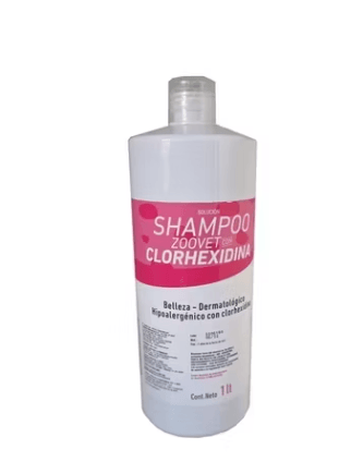 SHAMPOO PERRO ZOOVET ZOSH-00002 CON CLORHEXIDINA 1 LITRO