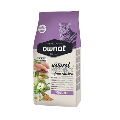 ALIMENTO OWNAT CLASSIC GATOS ESTERILIZADOS 4KG - 1