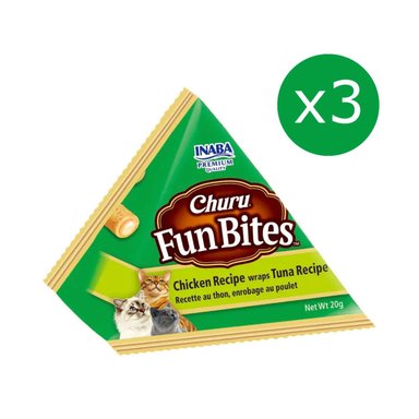 SNACK CHURU FUN BITES SABOR POLLO Y ATÚN PARA GATOS - 2
