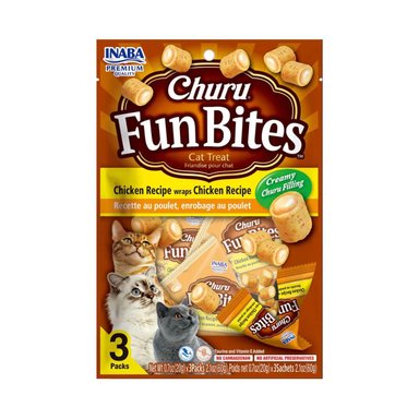SNACK CHURU FUN BITES SABOR POLLO PARA GATOS