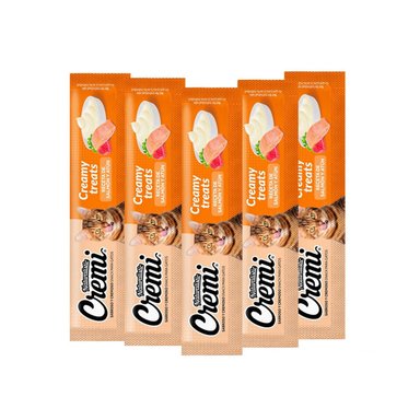 SNACK PARA GATOS NATURALISTIC CREMI SALMÓN Y ATÚN 60GR