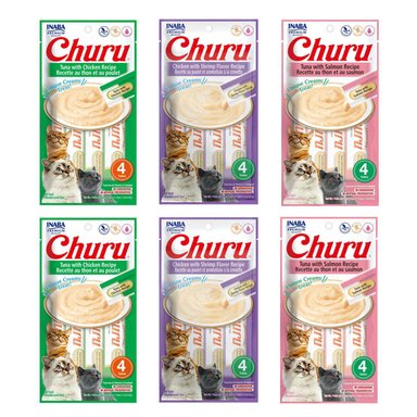 SNACK HÚMEDO GATOS CHURU DISPLAY PACK X 6 UND - 1