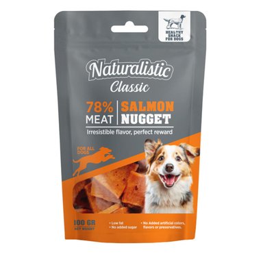 SNACK PARA PERROS NATURALISTIC CLASSIC SALMON NUGGETS 100GR