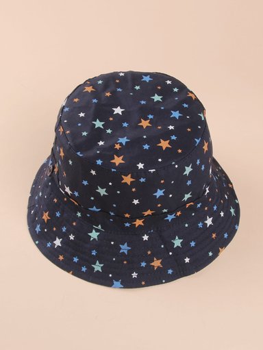BUCKET HAT ALI 52CM: GORRO PARA NIÑOS CON DISEÑO DE ESTRELLITAS DE 2 A 5 AÑOS