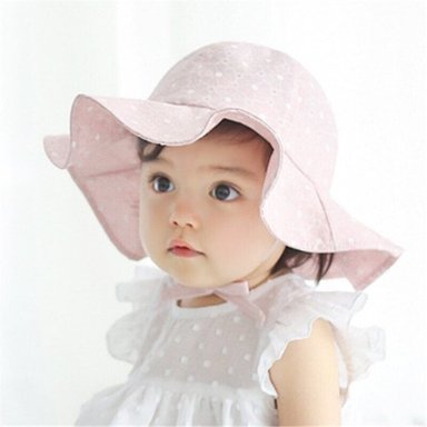 GORRO SOMBRERO BEBÉ ROSADO - 2