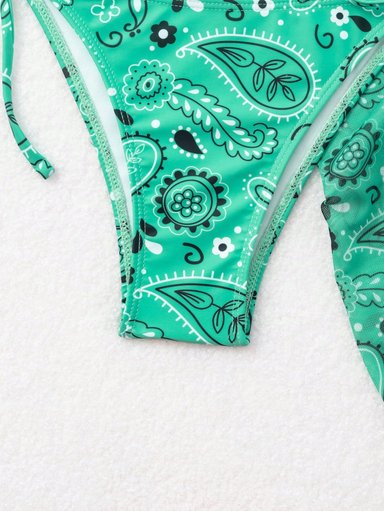 BIKINI NAKEM 3 PIEZAS CON ESTAMPADO DE FLORES - TALLA M - 4