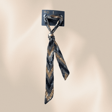 PASHMINA CORBATA CROOZY AIRAM DE GLITTER LENTEJUELAS