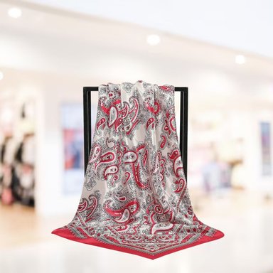 PAÑOLETA BANDANA PAÑUELO SUMAQ ROJO DE 90X90CM