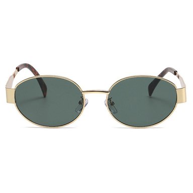 DUPE GAFAS LENTES DE SOL RUNWAY + ESTUCHE VERDE/DOR