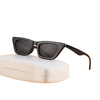 GAFAS LENTES DE SOL SWIFT VINTAGE CAT EYE NEGRO + ESTUCHE