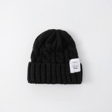 BEANIE CHUNKY KPOP TRENZADO | NEGRO
