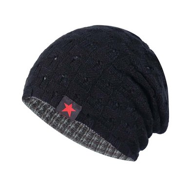 BEANIE REVERSIBLE DOBLE CARA | NEGRO