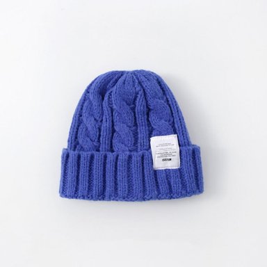 BEANIE CHUNKY KPOP TRENZADO | AZUL