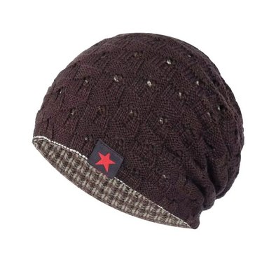 BEANIE REVERSIBLE DOBLE CARA | MARRÓN