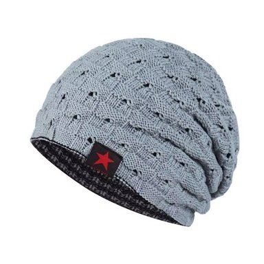 BEANIE REVERSIBLE DOBLE CARA | GRIS CLARO