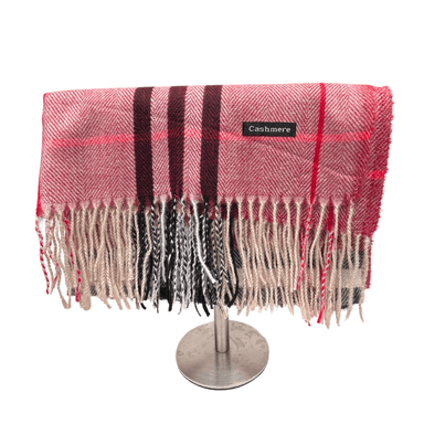 BUFANDA JASPER A RAYAS | ROJO