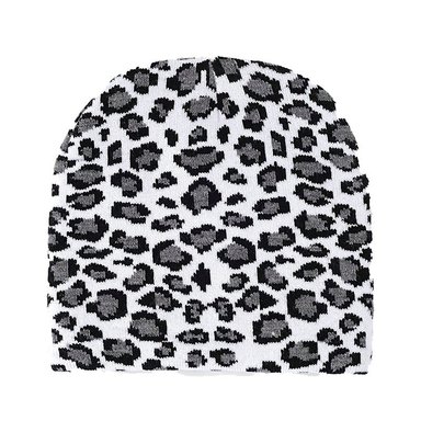 BEANIE ANIMAL PRINT CEÑIDO | BLANCO