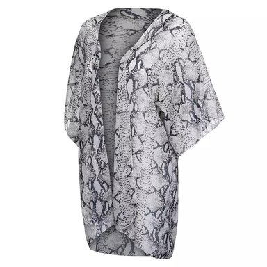 KIMONO MUJER SNAKE GRIS BEIGE - TALLA L/XL
