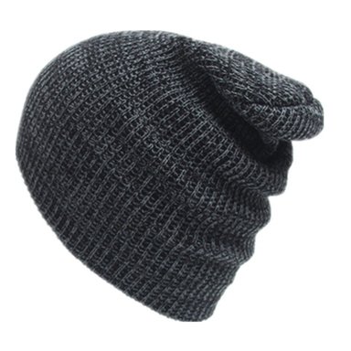 BEANIE JASPEADO CLÁSICO UNISEX  | NEGRO Y GRIS OSCURO