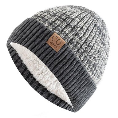 BEANIE FLINT ABRIGADOR CON PELUCHE INTERNO | GRIS