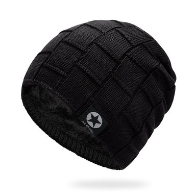 BEANIE GORRO NICK FORRADO EN PELUCHE - NEGRO