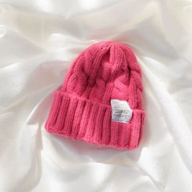 BEANIE KPOP CHUNKY TRENZADO | FUCSIA