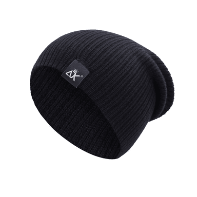 BEANIE LOGAN UNISEX GORRO DOBLE TEJIDO PARA HOMBRE | NEGRO