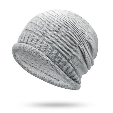 BEANIE SEBONE CON DOBLE ESTILO DE PLIEGUES | GRIS