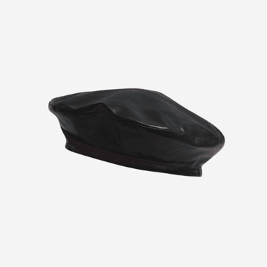 BOINA ARTISTA FRANCESA EN CUERINA | NEGRO