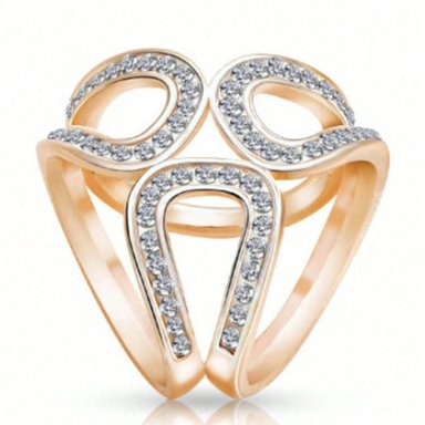 PIEZA DE HEBILLA PARA PAÑOLETAS CON TRIPLE ANILLO – DORADO