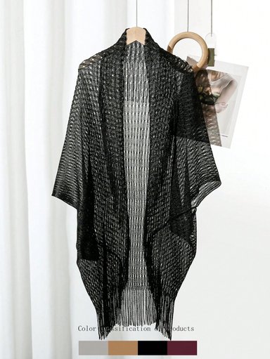 CHAL RESPLANDOR CAPA MALLA  | NEGRO