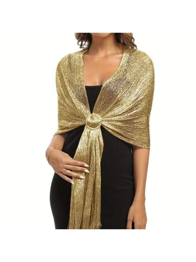 CHAL SERENA REGULABLE CON FLECOS | DORADO