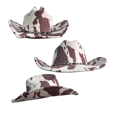 SOMBRERO HOMBRE VAQUERO COWBOY STAINS - MARRON CLARO