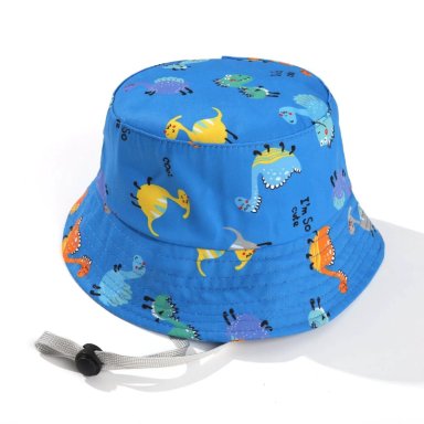 BUCKET HAT RAPTOR AZUL 52CM: GORRO PARA NIÑOS DE 2 A 5 AÑOS