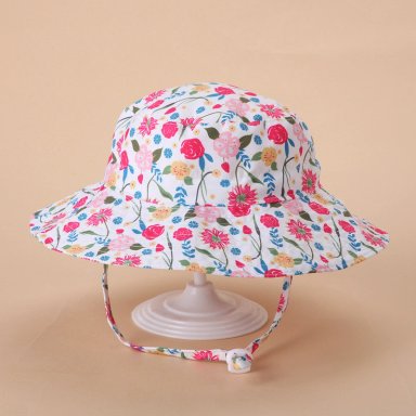 SOMBRERO FLOWERROSE 54CM: GORRO PARA NIÑA DE 4 A 6 AÑOS