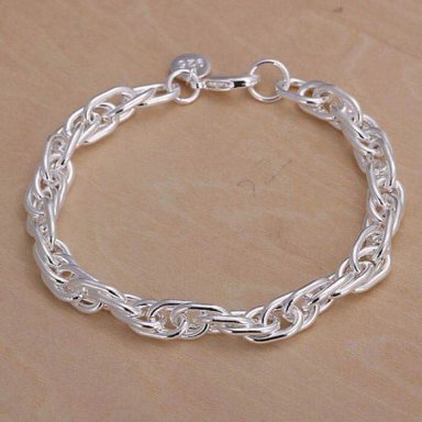 PULSERA PARA MUJER ENCADENADA - PLATEADO