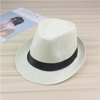 SOMBRERO FEDORA TRILBY ALA CHICA - IVORY