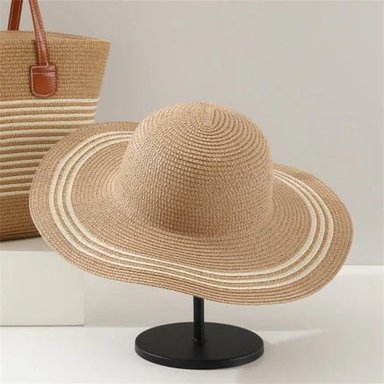 SOMBRERO DE PAJA ELIANE DE PLAYA - CREMA