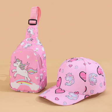 PACK IRISIA GORRO + MOCHILITA UNICORNIOS PARA NIÑAS 2 A 6+ AÑOS